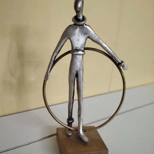 The Circle of Life silver and bronze sculpture, Alexia Jewelry