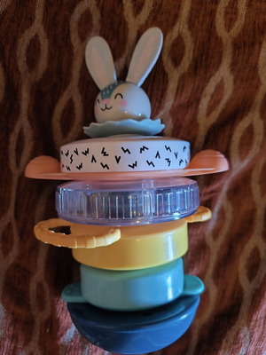 Taf Toys Hunny Bunny στοίβαξη σαν καινούργιο, πολύχρωμο παιχνίδι στοίβαξης