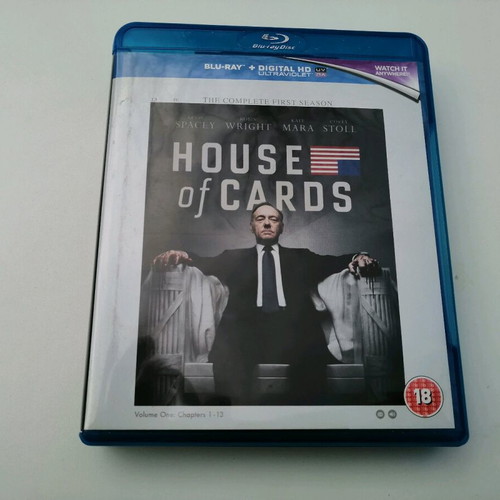 House of Cards Blu-Ray used, chapters 1-13 on 4 discs