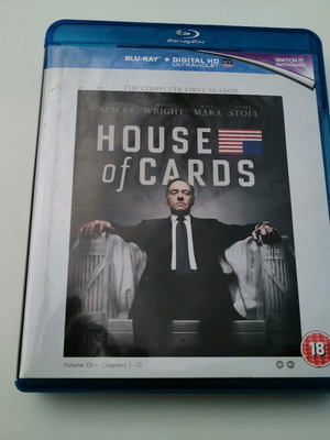 House of Cards Blu-Ray used, chapters 1-13 on 4 discs