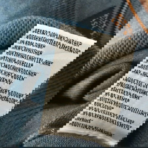 Signal син пуловер XL от 100% органичен памук като нов