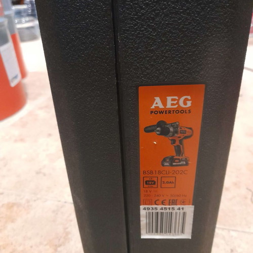 AEG Tools Κρουστικό Δραπανοκατσάβιδο Μπαταρίας 18V 2x2Ah BSB 18CLI-202C + Φορτιστης AEG