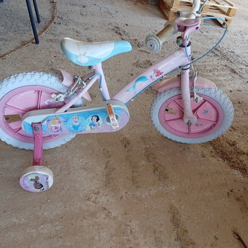 Children's bike with training wheels