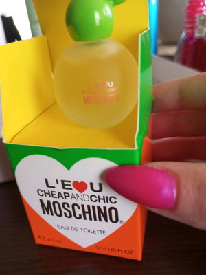 L'eu Mischino Cheap and Chic perfume like new, mini 4.9 ml