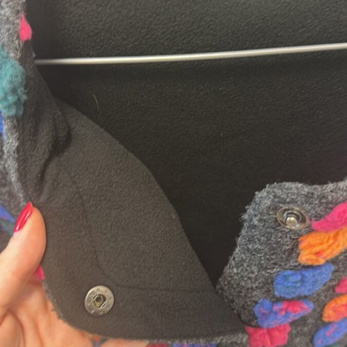 Pepaloves fleece jacket medium, like new, multicolor