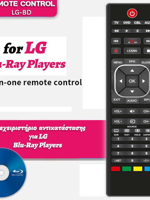 LG τηλεχειριστήριο αντικατάστασης για Blu-ray players