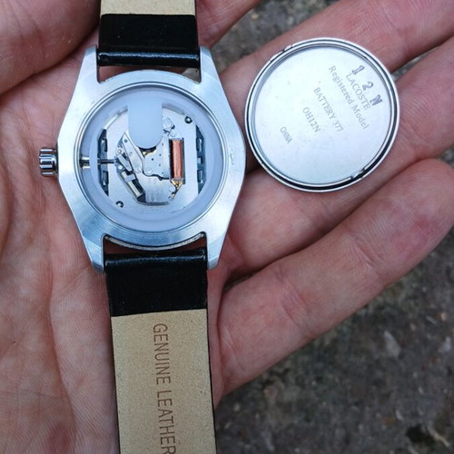 Lacoste wristwatch used, silver color, Miyota movement