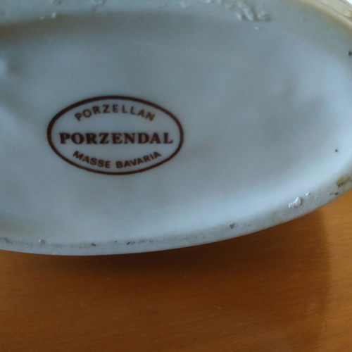 Porzendal porcelain vase with painting from Bavaria like new