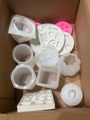 Silicone molds new, pack of 13 for candles and chocolate