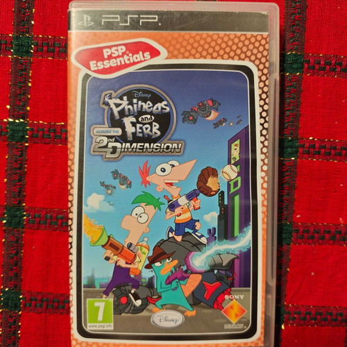 Phineas and Ferb Across the 2nd Dimension PSP game used