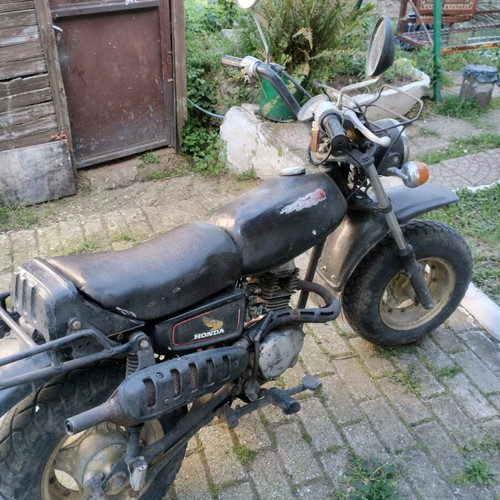 Honda CY 50 used, rare and collectible black motorcycle