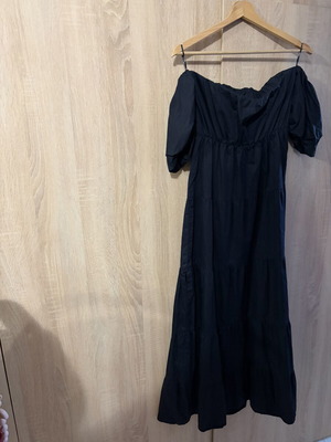 Boho black dress BSB used with adjustable sleeves