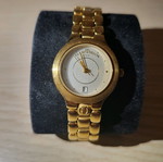 Alain Delon gold-plated vintage wristwatch 90s like new, women's
