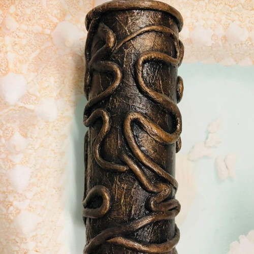 Decorative pigskin cup for office new, 6x14 cm