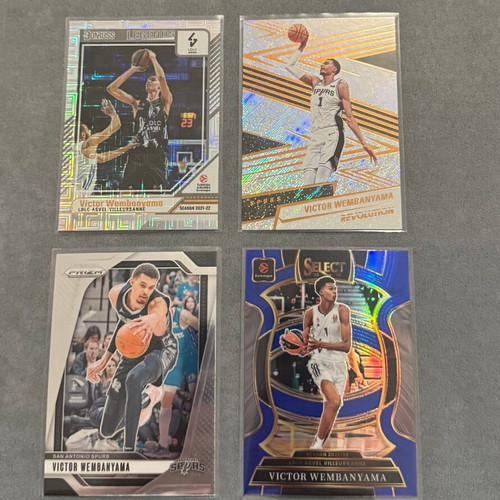 Panini Basketball Victor Wembanyama lot of 4 cards