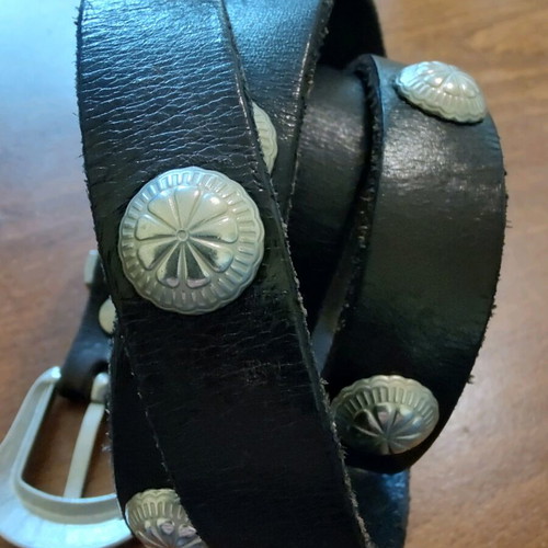 Gestuz genuine leather belt like new, black, adjustable