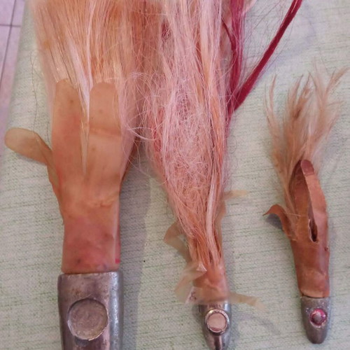 Fishing gear collection 15 pieces vintage used 1940-1960