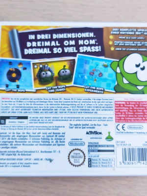 Cut the Rope παιχνίδι για Nintendo 3DS σαν καινούργιο
