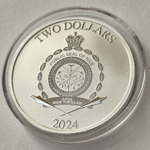 2024 Niue Theseus 1 Oz Silver Coin 2 Dollars
