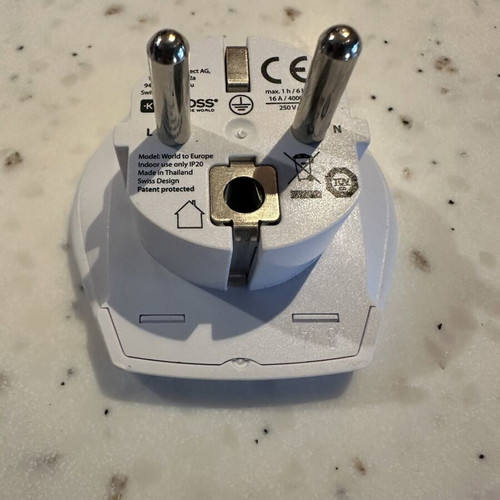 Skross Universal Travel Plug Adapter for Schuko 16A 100-250V
