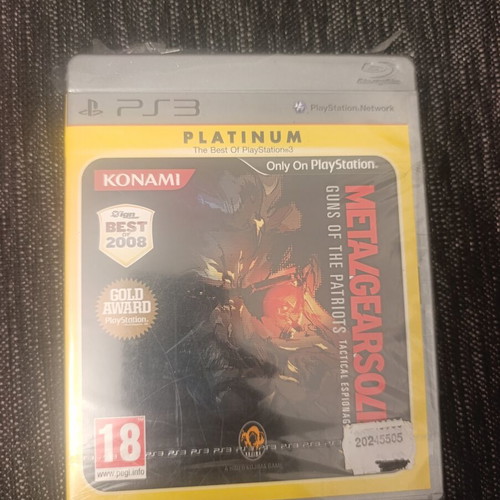 Metal Gear Solid 4 Guns of the Patriots PS3 game, sealed