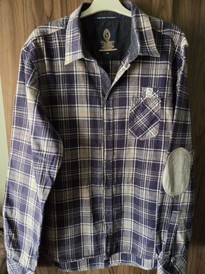 Men's plaid shirt XXL like new, multicolor