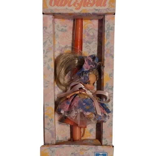 Vintage El Greco Hasbro Happy Happy Sisters doll with candle new, collectible