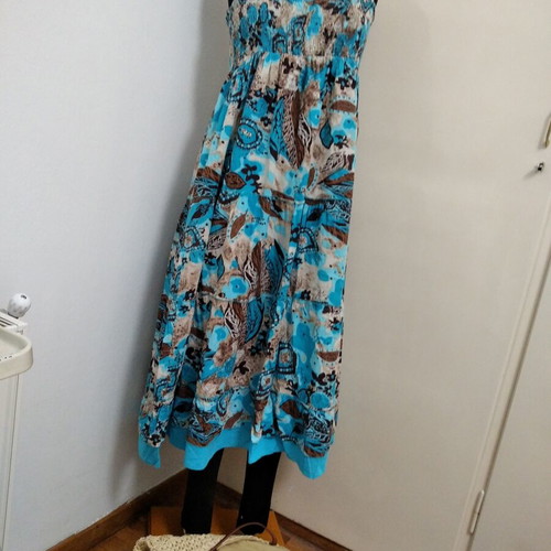 Md'M dress like new, turquoise, sizes M to XL