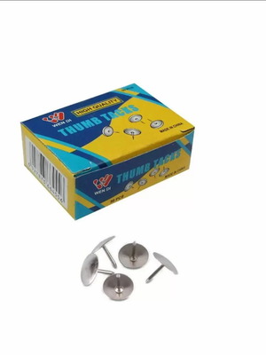 White thumbtacks new, pack of 50