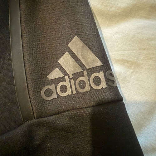 Adidas sweatshirt black scuba fabric size small new