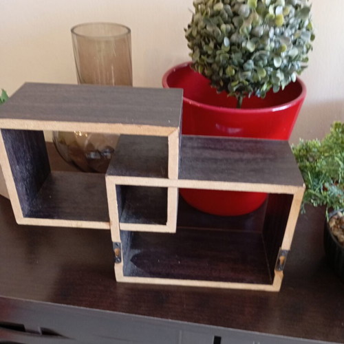 Rafi Tixou shelf like new, 30 pounds total, 22 height, brown part about 20