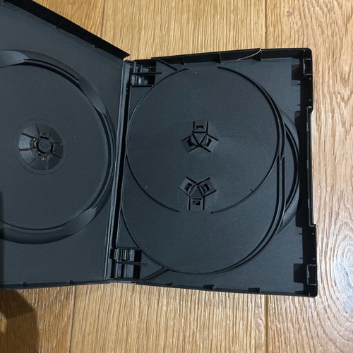 DVD and CD cases used, plastic