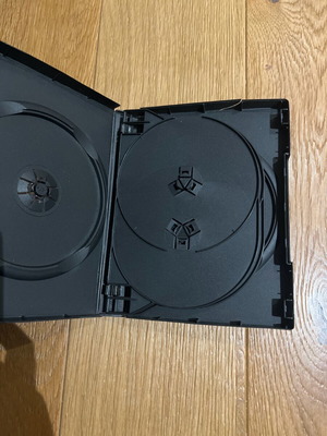 DVD and CD cases used, plastic