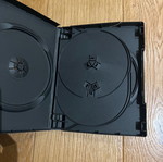 DVD and CD cases used, plastic