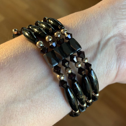 Magnetic Necklace or Bracelet 80cm with Hematite and Beads new