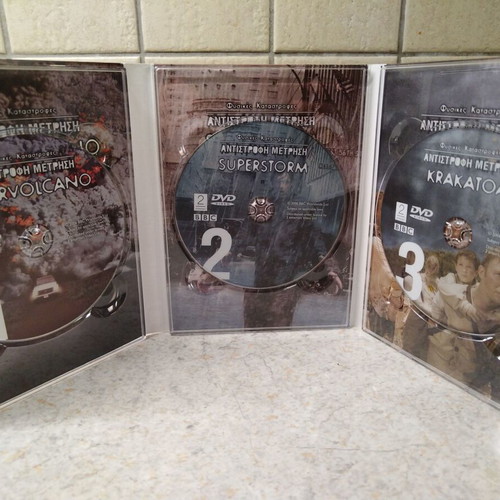 BBC DVD set with 3 discs Natural Disasters, Countdown like new