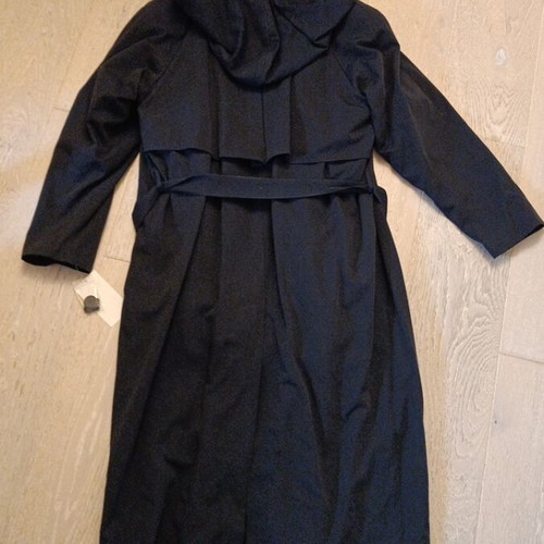 Women's trench coat new, dark blue, with wool lining XL