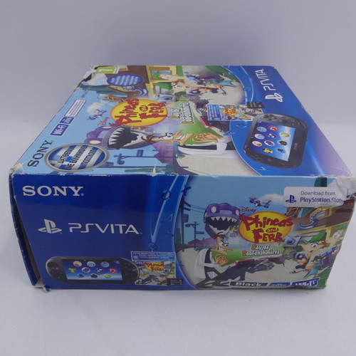 Sony PS Vita Wi-Fi Slim Phineas & Ferb празна кутия употребявана