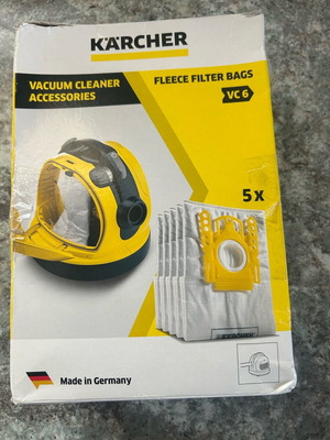 Karcher vacuum cleaner bags new, pack of 5