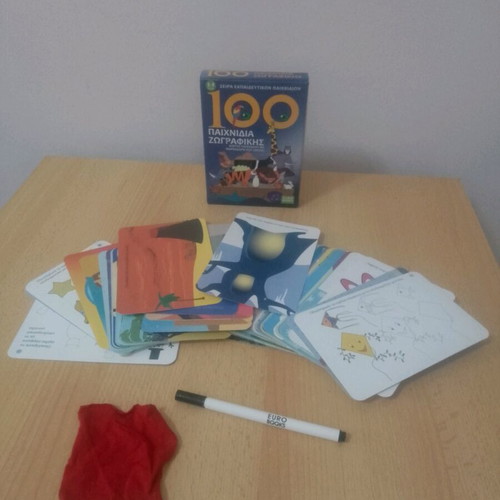 Eurobooks 100 Games like new, 2 board games with activity cards
