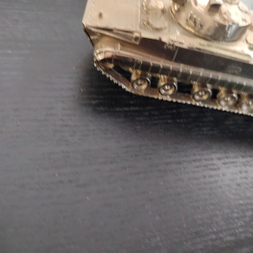 Bronze tank used, decorative or paperweight