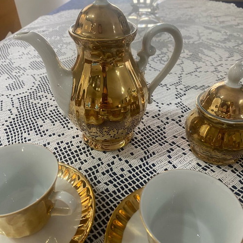 Wunsiedel Bavaria vintage porcelain coffee set like new, 15 pieces
