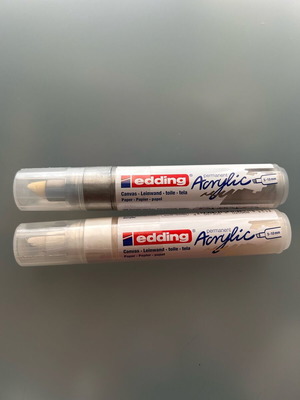 Edding acrylic 5000 new sealed white silver