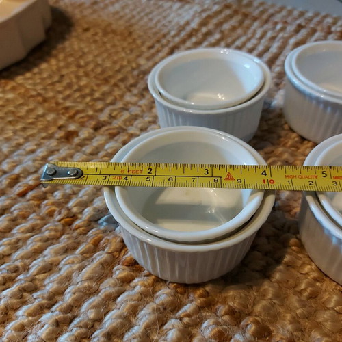 Porcelain ovenware like new, set of 12 pieces