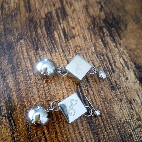 D&G silver earrings, Dolce & Gabbana