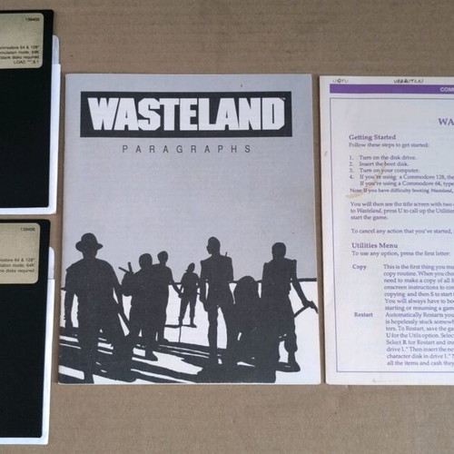 Wasteland Commodore Disk like new, no box