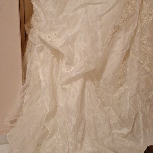 Pronovias Barcelona wedding dress size 42 like new, strapless princess