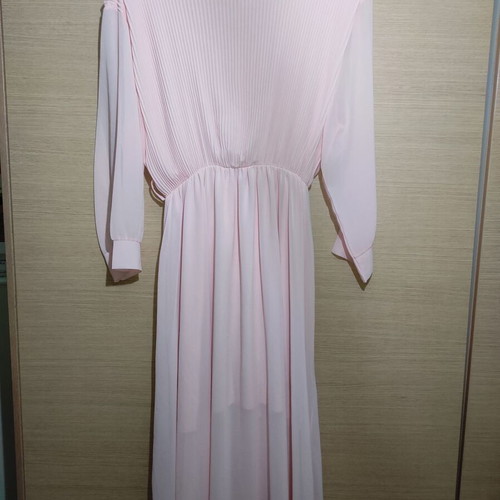 Maxi Pleated Dress in Powder Pink like new