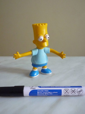 Φιγούρα βινυλίου Bart Simpson καινούργια, με κινούμενα χέρια και πόδια