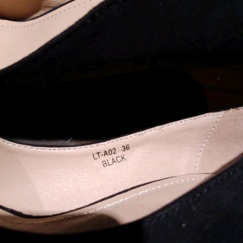 Women’s suede black pumps No36 new